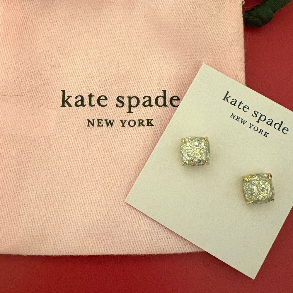 Kate Spade Opal/Glitter Stud Earrings